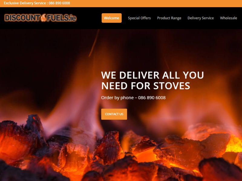 Discount Fuels website built by Marketing For Trades